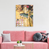 Vintage Fische Gotische Klassik Leinwanddruck (Insitu (Wohnzimmer))