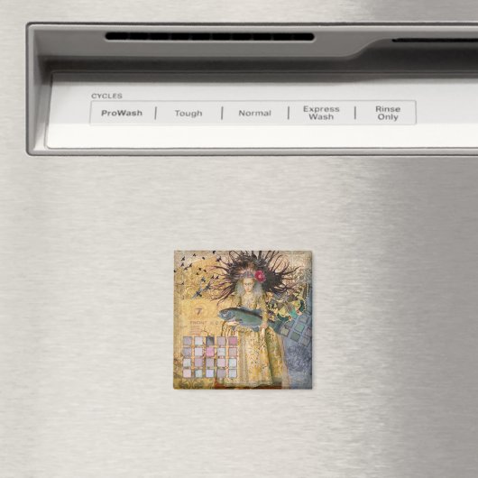 Vintage Fische Gotische Klassik Magnet (In Situ (Geschirrspüler))