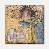 Vintage Fische Gotische Klassik Magnet (Vorne)