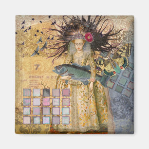 Vintage Fische Gotische Klassik Magnet