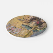 Vintage Fische Gotische Klassik Pappteller (Schrägansicht)