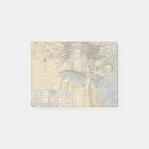 Vintage Fische Gotische Klassik Post-it Klebezettel