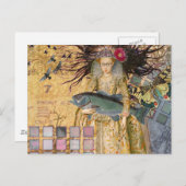 Vintage Fische Gotische Klassik Postkarte (Vorne/Hinten)