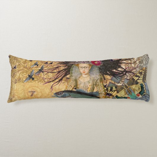 Vintage Fische Gotische Klassik Seitenschläferkissen (Vorderseite)