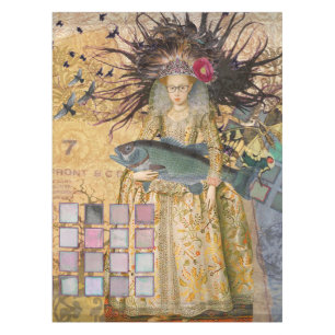 Vintage Fische Gotische Klassik Tischdecke