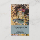 Vintage Fische Gotische Klassik Visitenkarte (Rückseite)