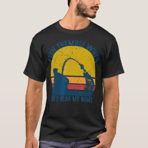 Vintage-Fische zittern, wenn sie meinen Namen höre T-Shirt