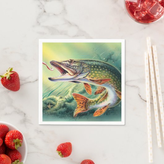 Vintage Fische zu beliebigen Zwecken Party Serviet Serviette (Beispiel)