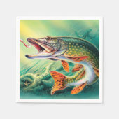 Vintage Fische zu beliebigen Zwecken Party Serviet Serviette (Vorderseite)