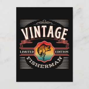 VINTAGE FISCHER LIMITIERTE AUFLAGE  POSTKARTE