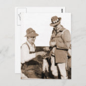 Vintage Fischer Postkarte (Vorne/Hinten)