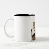 Vintage Fischer Zweifarbige Tasse (Links)