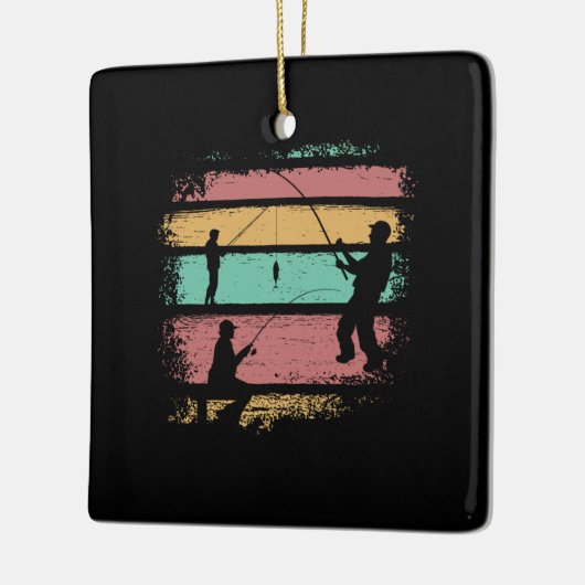 Vintage Fischerei Keramikornament (Links)