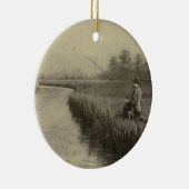 Vintage Fischerei Keramikornament (Rechts)