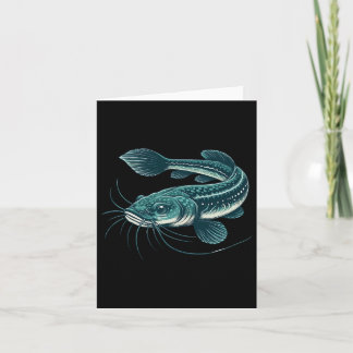 Vintage Fischerei Kunstwerk Wandern Fisch Karte