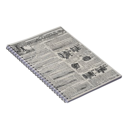 Vintage Fischerei Notizblock (Rechte Seite)