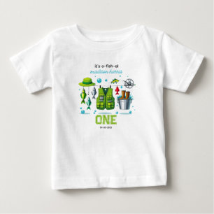 Vintage Fischerei "O-Fish-Ally One" 1. Geburtstag Baby T-shirt