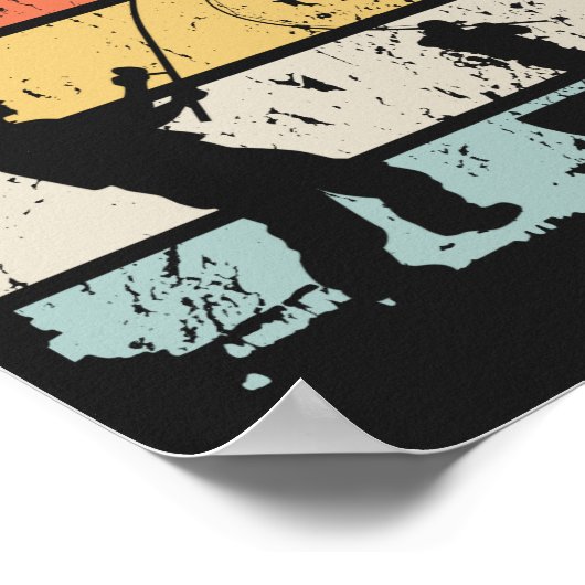 Vintage Fischerei Poster (Ecke)