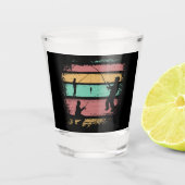 Vintage Fischerei Schnapsglas (Vorderseite)