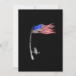 Vintage Fischerei unter amerikanischer Flagge Gewä Save The Date
