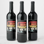 Vintage Fischerei Weinetikett (Flaschen)