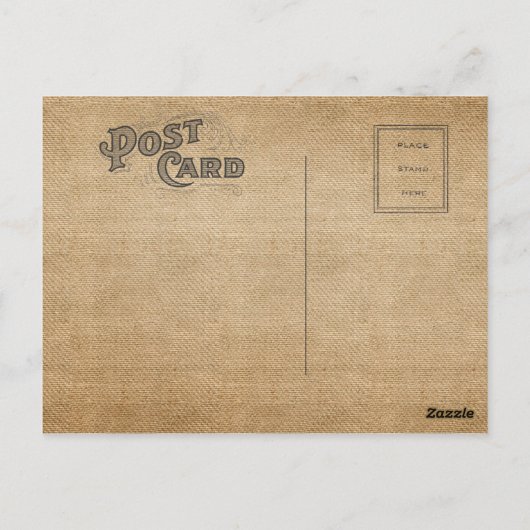 Vintage Fischereifachkarte Postkarte (Rückseite)