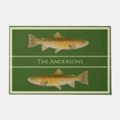 Vintage Fischforelle Fußmatte (Vorderseite)