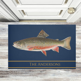 Vintage Fischforelle Fußmatte