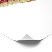 Vintage Fischillustrierung: Rote Fleckbrasse Poster (Ecke)