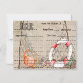 Vintage Fischrezeptkarte (Vorderseite)