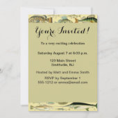 Vintage Fish Scientific Fishing Art Einladung (Vorderseite)