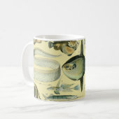 Vintage Fish Scientific Fishing Art Kaffeetasse (Vorderseite Links)