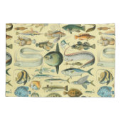 Vintage Fish Scientific Fishing Art Kissenbezug (Rückseite)
