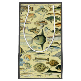 Vintage Fish Scientific Fishing Art Kleine Geschenktüte