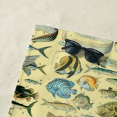 Vintage Fish Scientific Fishing Art Strandtuch (Beispiel)