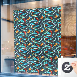 Vintage Fishing Lures Tackle Sports Shop  Fensteraufkleber