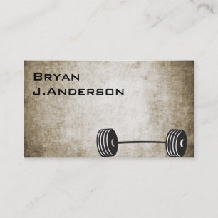Vintage Fitness-Geschäfts-Karte Visitenkarte