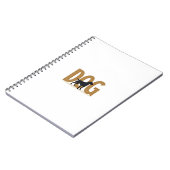 Vintage Fitness Lifestyle Husky Workout Dog Cartoo Notizblock (Linke Seite)