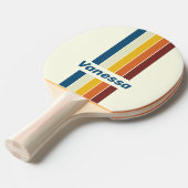Vintage Five Pin Striped with Name Tischtennis Schläger (Vorderseite)