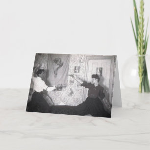 Vintage Fixierungsnotienkkarte Karte