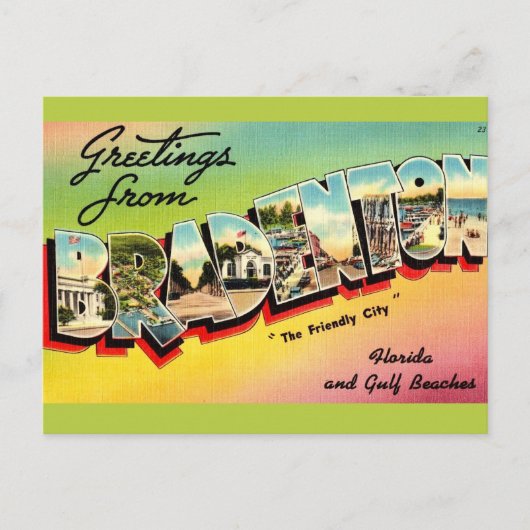 Vintage FL Postkarte (Vorderseite)