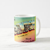 Vintage FL Postkarte Kaffeetasse (VorderseiteRechts)