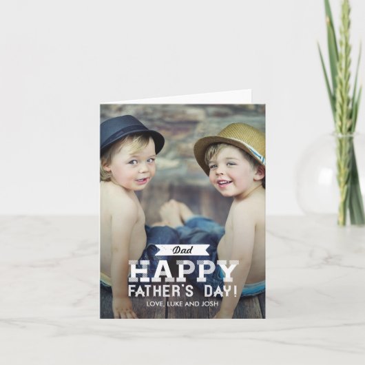 Vintage Flachbildschirmkarte Karte (Vorderseite)