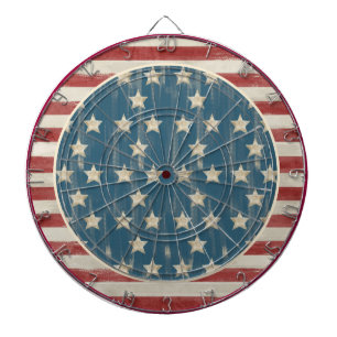 Vintage Flag-Dart-Karte Dartscheibe
