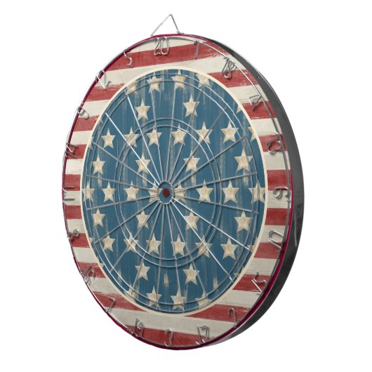 Vintage Flag-Dart-Karte Dartscheibe (Vorderseite rechts)