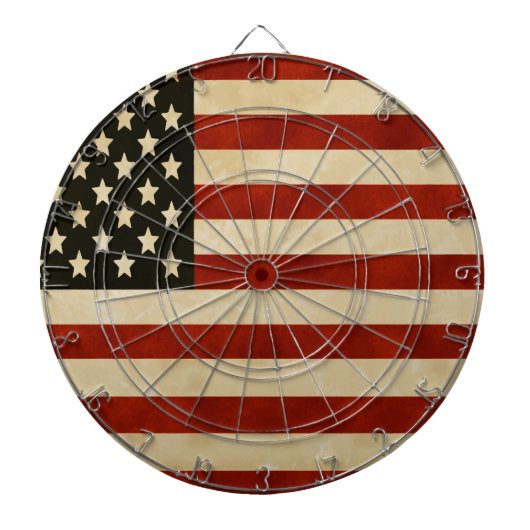 Vintage Flag GIFTS Dartscheibe (vorne)
