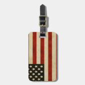 Vintage Flag GIFTS Gepäckanhänger (Vorderseite vertikal)