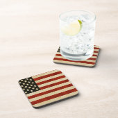 Vintage Flag GIFTS Getränkeuntersetzer (Rechte Seite)