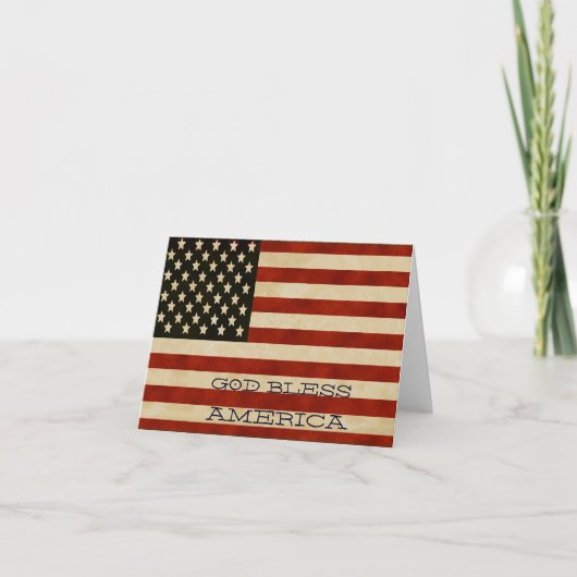 Vintage Flag GIFTS Karte (Vorderseite)