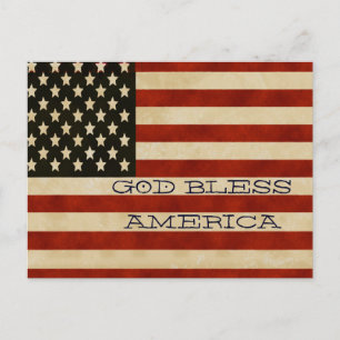 Vintage Flag GIFTS Postkarte